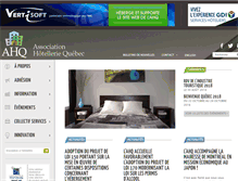 Tablet Screenshot of hotelleriequebec.com